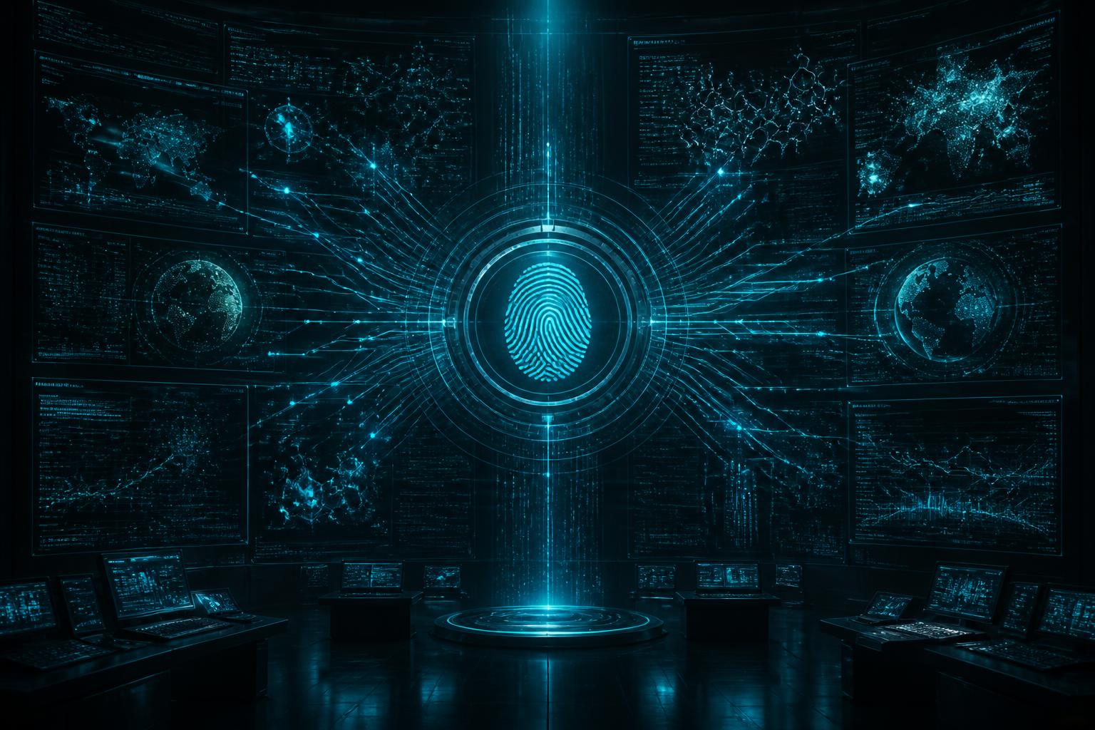 The PANOPTICON threat-intelligence floor under amber light
