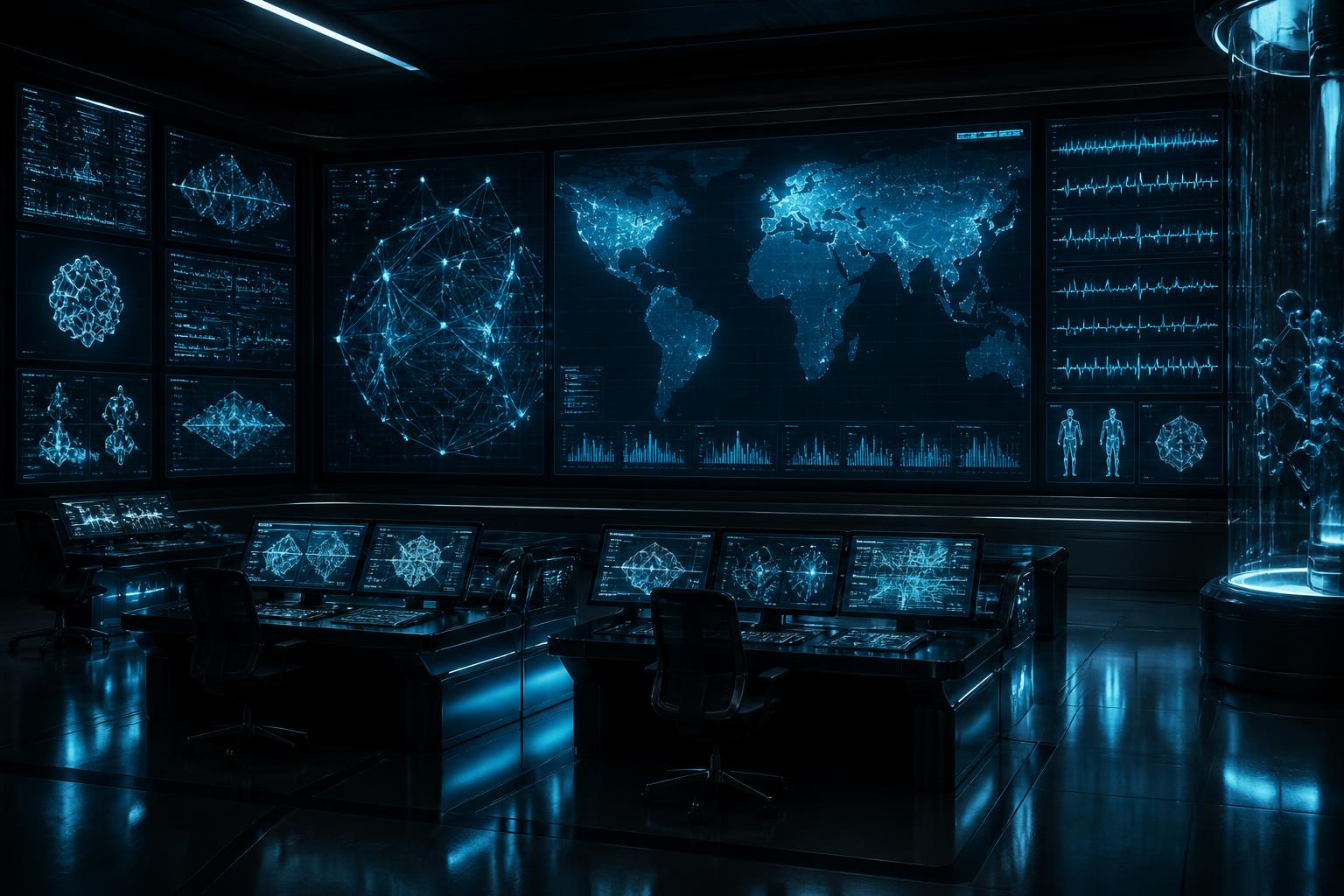 The VITALNET control floor and live mesh map